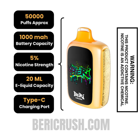 MangoBombBeriCrush50KDisposableVapeSpecifications MangoBombBeriCrush50KDisposableVapeSpecifications