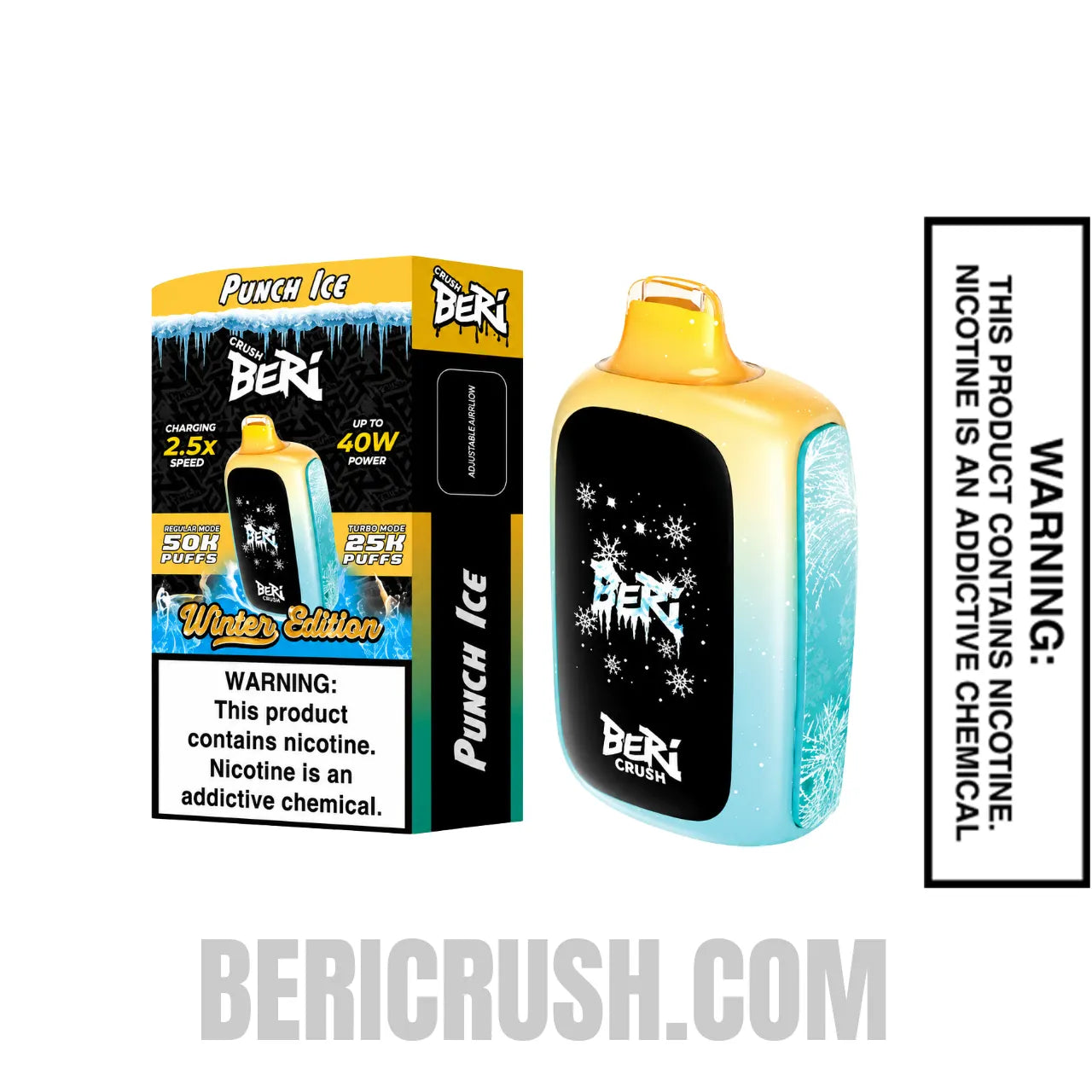 Punch Ice Beri Crush 50K Puffs Disposable Vape with Package Box Punch Ice Beri Crush 50K Puffs Disposable Vape with Package Box