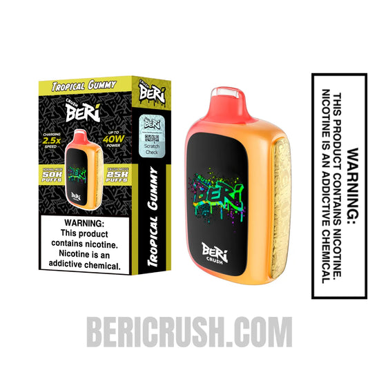 TropicalGummyBeriCrush50KDisposableVapewithPackageBox TropicalGummyBeriCrush50KDisposableVapewithPackageBox
