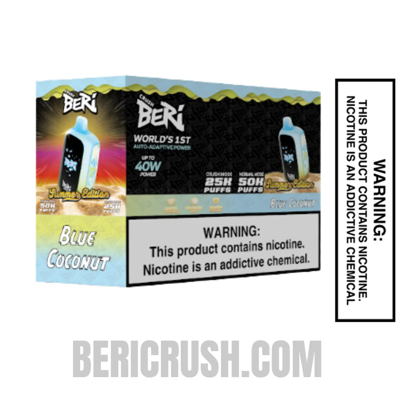 Blue Coconut Beri Crush 50K Disposable Vape with Bundle Box