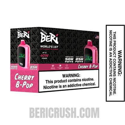 Cherry B-Pop Beri Crush 50K Disposable Vape Cherry B-Pop Beri Crush 50K Disposable Vape