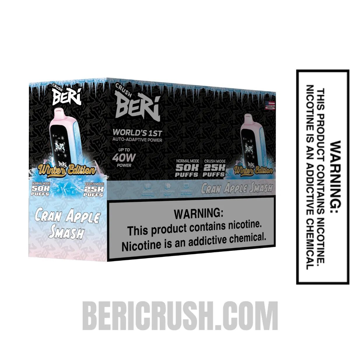 CranAppleSmashBeriCrush50KDisposableVapewithbundleBox