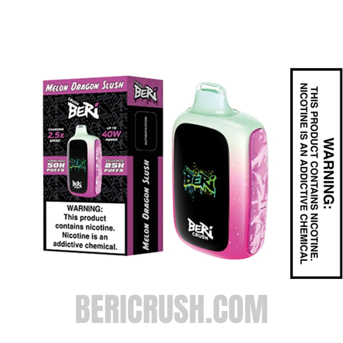 Melon Dragon Slush Beri Crush 50K Disposable Vape Melon Dragon Slush Beri Crush 50K Disposable Vape