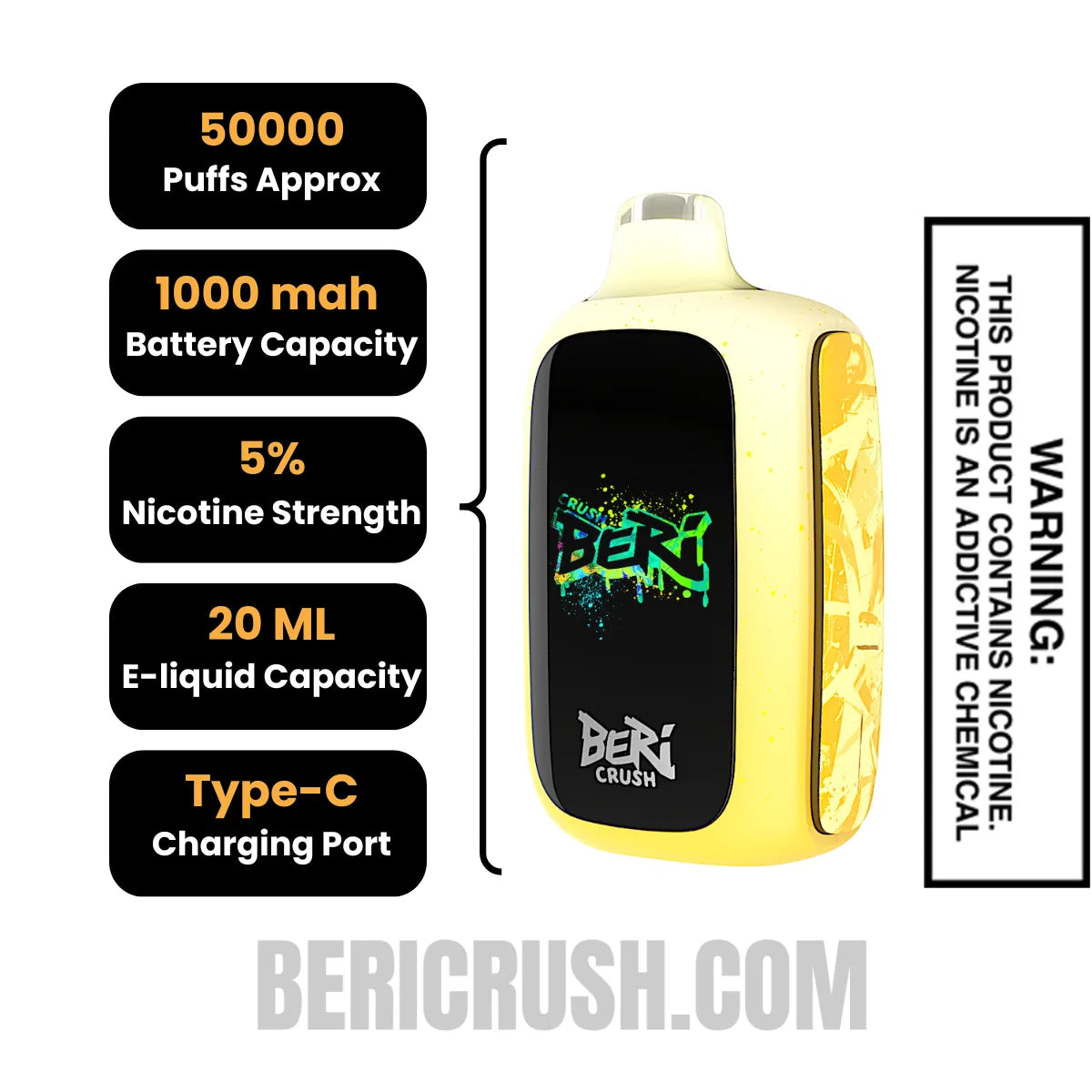 OGLemonadeBeriCrush50KDisposableVapeSpecifications