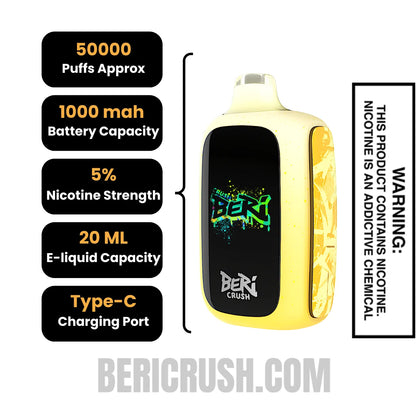 OGLemonadeBeriCrush50KDisposableVapeSpecifications