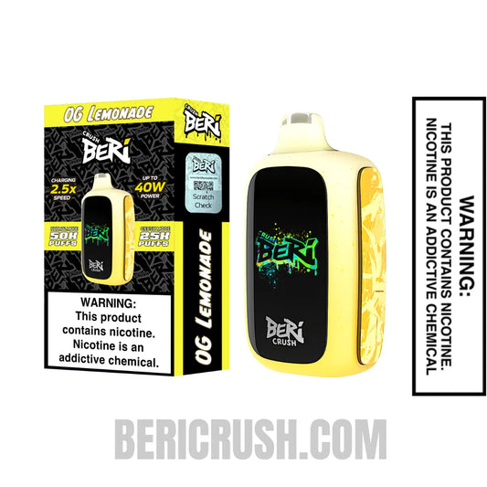 OGLemonadeBeriCrush50KDisposableVapewithPackageBox