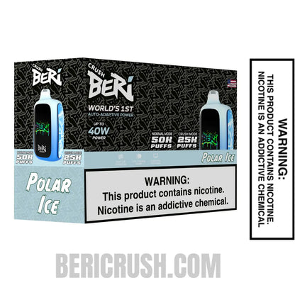PolarIceBeriCrush50KPuffsDisposableVapewithbundlebox