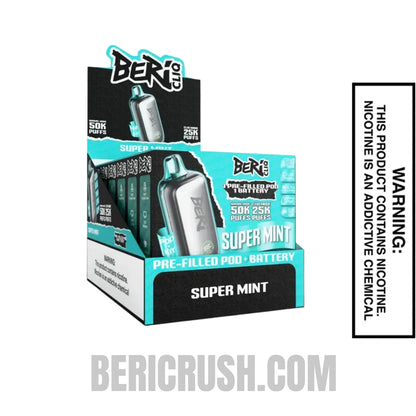Super Mint Beri Cliq 50K Disposable Vape Kit With Bundle Pack