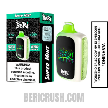 SuperMintBeriCrush50KDisposableVapewithPackageBox