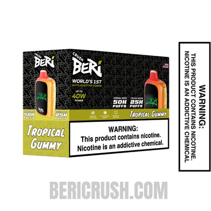 TropicalGummyBeriCrush50KDisposableVapewithbundlebox