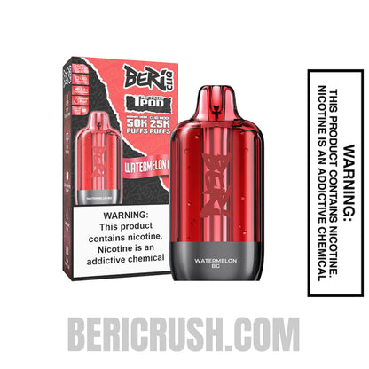 Watermelon BG Beri Cliq 50K Disposable Vape Pod with Package Box